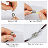 1Pc 304 Stainless Steel Perfume Diffuser Column Link Bracelets BJEW-FG0001-08B-3