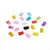 100Pcs 20 Colors Flatback Resin Cabochons RESI-PJ0001-02-2