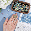 60Pcs Star Glass Pendants PALLOY-HY00123-4