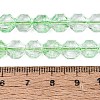 Transparent Crackle Glass Beads Strands GLAA-Q108-03A-07-4