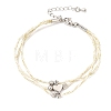 Polyester Multi-Strand Bracelets FB-CBA983F-02P-01-4