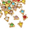 201 Stainless Steel Rhinestone Pendants RB-CBABFDA-12G-1