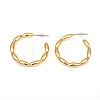 Brass Stud Earrings EJEW-G282-02G-1