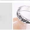Dragon Pattern 201 Stainless Steel Finger Rings for Men FS-WG77ECB-02-5