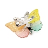 Butterfly Transparent Resin Brooch JEWB-M047-01A-2