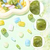 72Pcs 10 Styles Opaque & Transparent Acrylic Beads OACR-FS0002-83-2