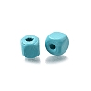 Spray Painted Wooden Beads WOOD-P021-01A-26-2