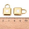 303 Stainless Steel Enamel Pendants STAS-Q110-38G-02-3