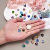 Craftdady 150Pcs 15 Colors Transparent Glass Beads GLAA-CD0001-09-4