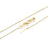 Brass Box Chain Adjustable Slider Necklaces LS-NJEW-B119-02G-2