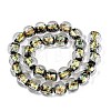 Handmade Foil Glass Beads Strands FOIL-Q002-01A-04-2