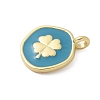 Brass Enamel Pendants KK-P293-11G-02-2