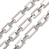 201 Stainless Steel Rectangle Link Chains Chains CHS-F024-06P-1