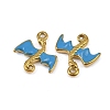 304 Stainless Steel Enamel Pendants STAS-G370-01G-02-2