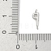 304 Stainless Steel Letter Connector Charms STAS-M108-01P-16-3