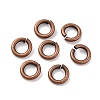 Brass Open Jump Rings KK-G514-01H-R-1