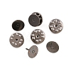 50Pcs Iron Butterfly Clutches Pin Backs IFIN-H066-01B-1