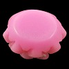 Pink Flower Resin Cabochons Hair Accessories X-RB772Y-4-2