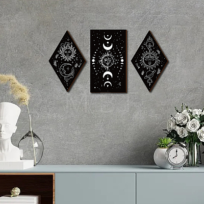 Wood Wall Decorations AJEW-WH0380-006-1