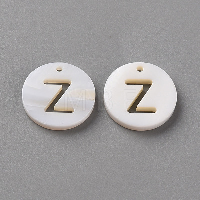 Natural Freshwater Shell Pendants SHEL-Q311-008Z-1