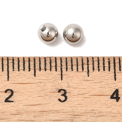 Non-Tarnish Stainless Steel Ear Nuts STAS-WH0042-01P-1