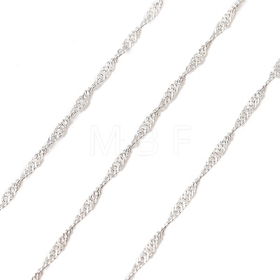 925 Sterling Silver Double Link Chains STER-P064-03S-1