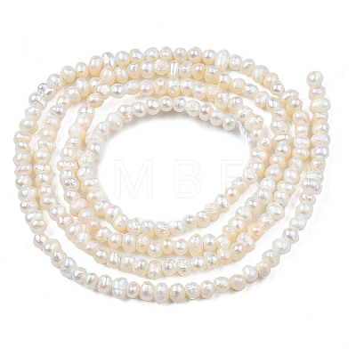 Natural Cultured Freshwater Pearl Beads Strands X-PEAR-N013-02B-1