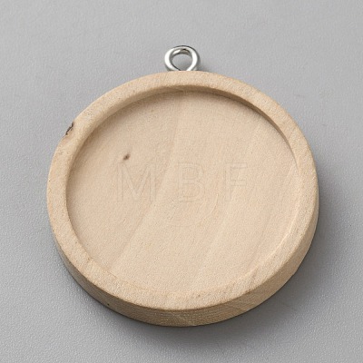 Wood Pendant Cabochon Settings FIND-TAC0037-06D-1
