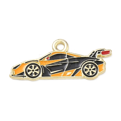 Racing Car Theme Alloy Enamel Pendants AL-CBA4666-03B-01-1