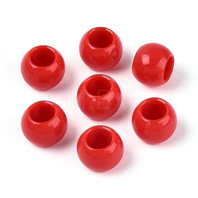 Opaque Acrylic Beads SACR-N018-05F-1