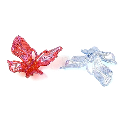 Transparent Plastic Pendants KY-N025-44-1