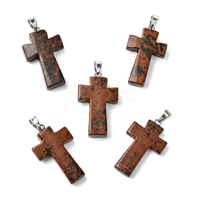 Natural Mahogany Obsidian Pendants GG-K002-11D-1