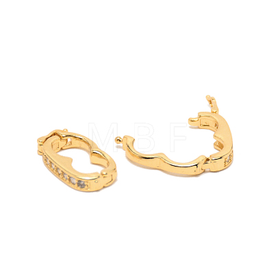 Brass Peanut Enhancer Clasp PURS-WH0001-01G-1