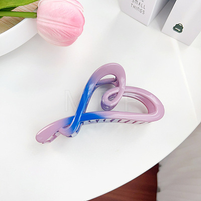 Gradient Color Heart Plastic Large Claw Hair Clips PW-WG7E41F-05-1