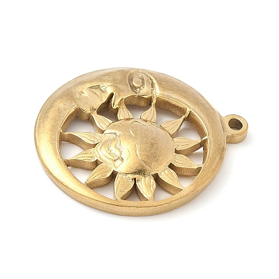 304 Stainless Steel Pendants STAS-R162-03G-02-1