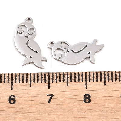 304 Stainless Steel Charms STAS-E521-07P-05-1