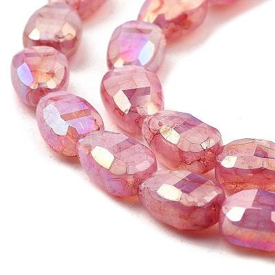 Imitation Jade Glass Beads Strands GLAA-P058-06A-06-1