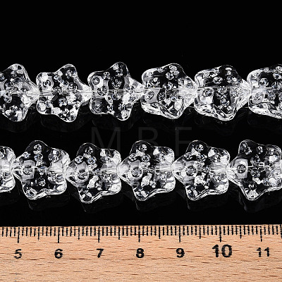 Transparency Glass Beads Strands GLAA-T023-12A-1