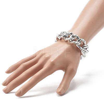 Handmade Curb Chain Bracelet & Necklace Set SJEW-JS01202-1