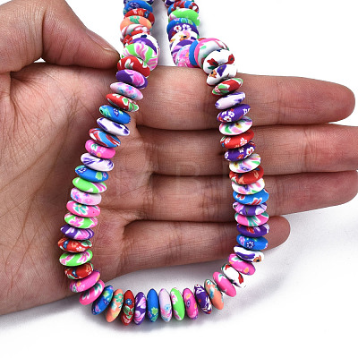 Handmade Polymer Clay Beads Strands CLAY-T020-02-1