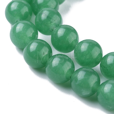 1 Strand Natural Green Aventurine Beads Strands G-YW0001-34-1