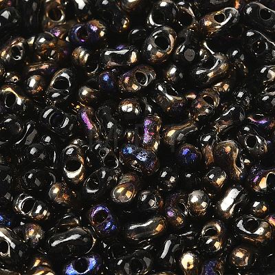 Electroplate Two Tone Glass Seed Beads SEED-F005-09A-03-1