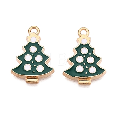 Christmas Theme Alloy Enamel Pendants ENAM-T020-10H-1