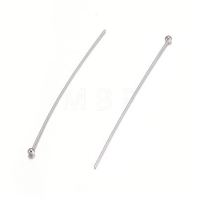 Tarnish Resistant 304 Stainless Steel Ball Head Pins STAS-O105-04-0.6x45mm-1