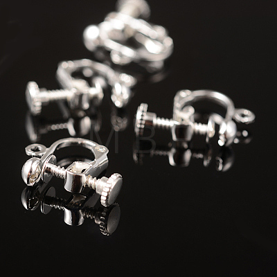 Brass Screw Clip Earring Converter EC143-S-1
