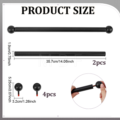 2 Bags Iron Outdoor Lamp Post Cross Arm Ladder Stand FIND-PH0061-76EB-1