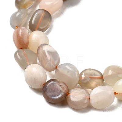 Natural Multi-Moonstone Beads Strands G-F547-06-B-1