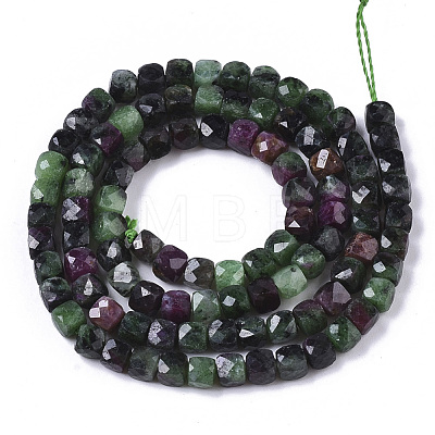 Natural Ruby in Zoisite Bead Strands G-R460-029-1