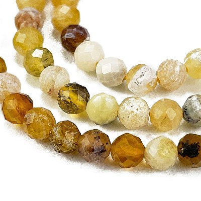 Natural Yellow Opal Beads Strands G-L597-C05-02-1