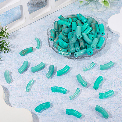 80Pcs 8 Styles Mixed Styles Acrylic Beads Sets MACR-TA0002-99B-1
